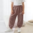 thumbnail image 4 of Toddler Boy Joggers Pull-On Adjustable Casual Relaxed Children's Jogger Active Athletic Preppy Outdoor Soft Teenage Trousers, 4 of 7
