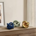 thumbnail image 6 of Xoxingysm Wood Knot Decor Coffee Table Decor Shelf Decor Table Books Hand Carved Home Decoration Country Rustic Modern Shabby Chic Style 3 Wooden Knot Chain Decor, A Blue Wooden Chain Decoration, 6 of 9