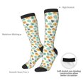 thumbnail image 6 of Fotbe Tiger Leaves print Women's Men's Novelty Crew Socks Cotton Socks Knee High Socks for Walking,Running,Nurses,Pregnancy, 6 of 8
