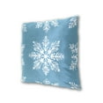 thumbnail image 3 of Blue Background Christmas Snowflakes Throw Pillow Covers Pillowcases 20 x 20 Inch Home Decor 2 Packs for Bedroom Sofa, 3 of 6