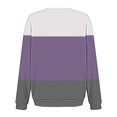 thumbnail image 6 of GigrtiJin Women's Fall Casual Color Block Sweatshirts Oversized Long Sleeved Blouses Round Neck Tops with Pocket, 6 of 6