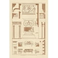 thumbnail image 2 of Buhlmann, J. 17x24 Gold Ornate Wood Framed with Double Matting Museum Art Print Titled - Ionic Capitals, 2 of 4