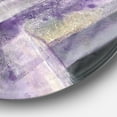 thumbnail image 2 of Designart 'Geometric Purple Glacier' Geometric Metal Circle Wall Art, 2 of 3