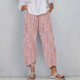 thumbnail image 2 of Pantalones de Mujer Traje Verano Cómodo de Moda Impreso Pantalones Recortados, Pantalones Elásticos Casuales, 2 of 5