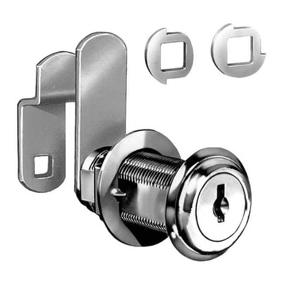 Compx National Cam Lock,For Thickness 1 7/16 in,Brass C8060-MKKD-3