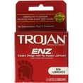 thumbnail image 2 of Trojan ENZ Non Lubricated Premium Latex Condoms, 3 Count per Pack - 3 per case., 2 of 3