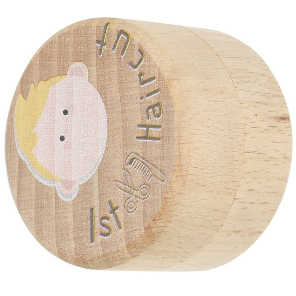 Wooden Keepsake Box for First Haircut Storage Baby for Kids