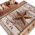 thumbnail image 6 of Vintage Texas Star Wooden Area Rug 6x9 Washable Rug Non Slip Farmhouse Berry Country Large Area Rug Soft Stainresistant Indoor Floor Carpet for Living Room Bedroom Home Office Dining Room Nursery, 6 of 8