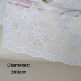 thumbnail image 4 of Hweilai Round Vinyl Lace Tablecloth Waterproof PVC Plastic Wipeable Spill Proof Peva Stain Resistant Oilcloth Tablecloth for Card Table, 4 of 5