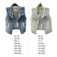 thumbnail image 3 of Minnieouse Chaleco vaquero de fiesta para hombre y mujer, para acampar, viajar, senderismo, adultos, chaqueta sin mangas con botones, ropa, regalo Camisetas sin mangas Azul L, 3 of 6