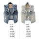 thumbnail image 4 of Sonducket Chaleco vaquero de fiesta para hombre y mujer, para acampar, viajar, senderismo, adultos, chaqueta sin mangas con botones, ropa, regalo Camisetas sin mangas Azul claro 2XL, 4 of 6