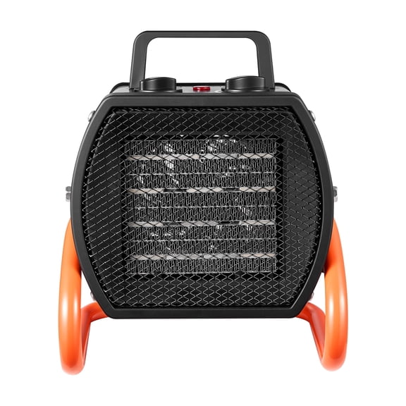 KFFKFF 1500W Electric Greenhouse Heater with Adjustable Fan, Dual Heat Settings, 40° Tilt, Overheat Protection, Portable for Grow Tents, Greenhouses, Flower Rooms, and Home Offices