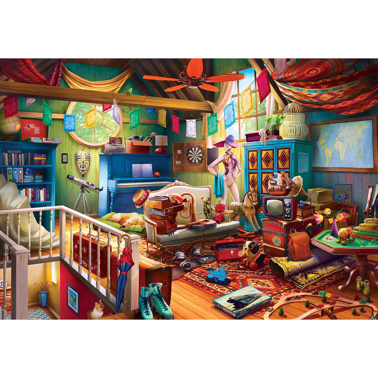 MasterPieces 1000 Piece Jigsaw Puzzle - Attic Treasures - 23.5"x34"