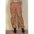 thumbnail image 2 of Parachute Pants with Ruched Drawstring Waist and Flap Pockets, 2 of 9