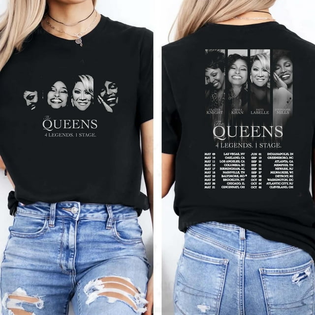 The Queens Tour T-Shirt, Unisex Concert Tee, Music Legends Tee, Gift for Fans, Perfect for - As Picture - S
