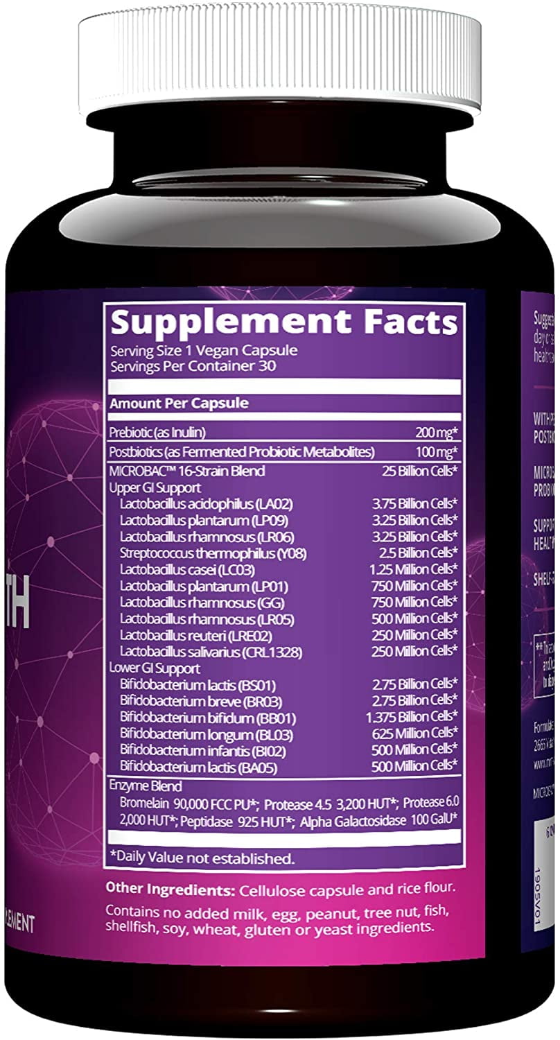 MRM Nutrition Probiotics, 25 Billion Cells, 30 Vegan Capsules