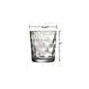 Palais Glassware Cercle Collection; High Quality Clear Glass Set with Circle Design (Set of 4 - 13 Oz DOF, Clear)