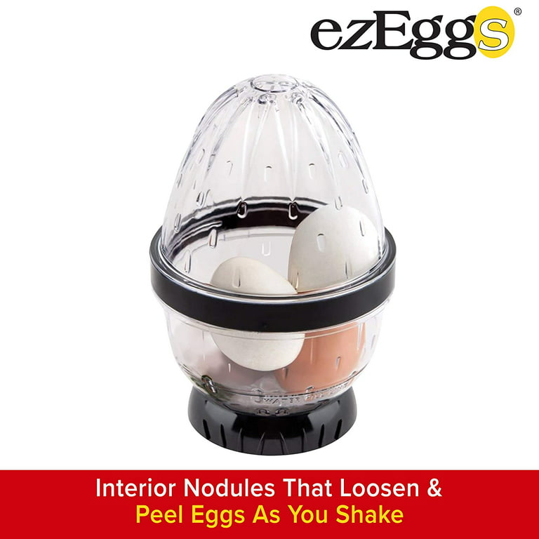 EZ EGGS Hard Boiled Egg Peeler, 3 Egg Capacity – Handheld Specialty Kitchen  Tool Peels Egg Shells in Seconds (As Seen on TV)