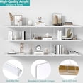 thumbnail image 3 of 12 PCS Shelf Dividers for Closet Organization Acrylic Clear Closet Shelf Divider for Wooden Shelving Suitable for Wooden or Vertical Shelves Or Bedroom, Kitchen and Office, 3 of 8