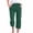 Army Green, variant on Up to 65% off! Linen Pants Women Summer Fashion Plus Size Casual Solid Color Elastic Loose Capris Straight Wide Leg High Waisted Pants With Pocket S-5XL