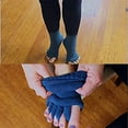 thumbnail image 3 of 3 Pairs Toe Separator Yoga Gym Sports Massage Foot Alignment Socks, 3 of 6