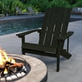 thumbnail image 3 of Merrick Lane Set of 2 Slate Gray Adirondack Patio Chairs With Vertical Lattice Back And Weather Resistant Frame, 3 of 14