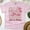 Rose Clair, variante sur T-shirt Graphique pour Femmes avec Motif de Sucette en Forme de Cœur pour Infirmières en Maternité, Naturel, Taille P