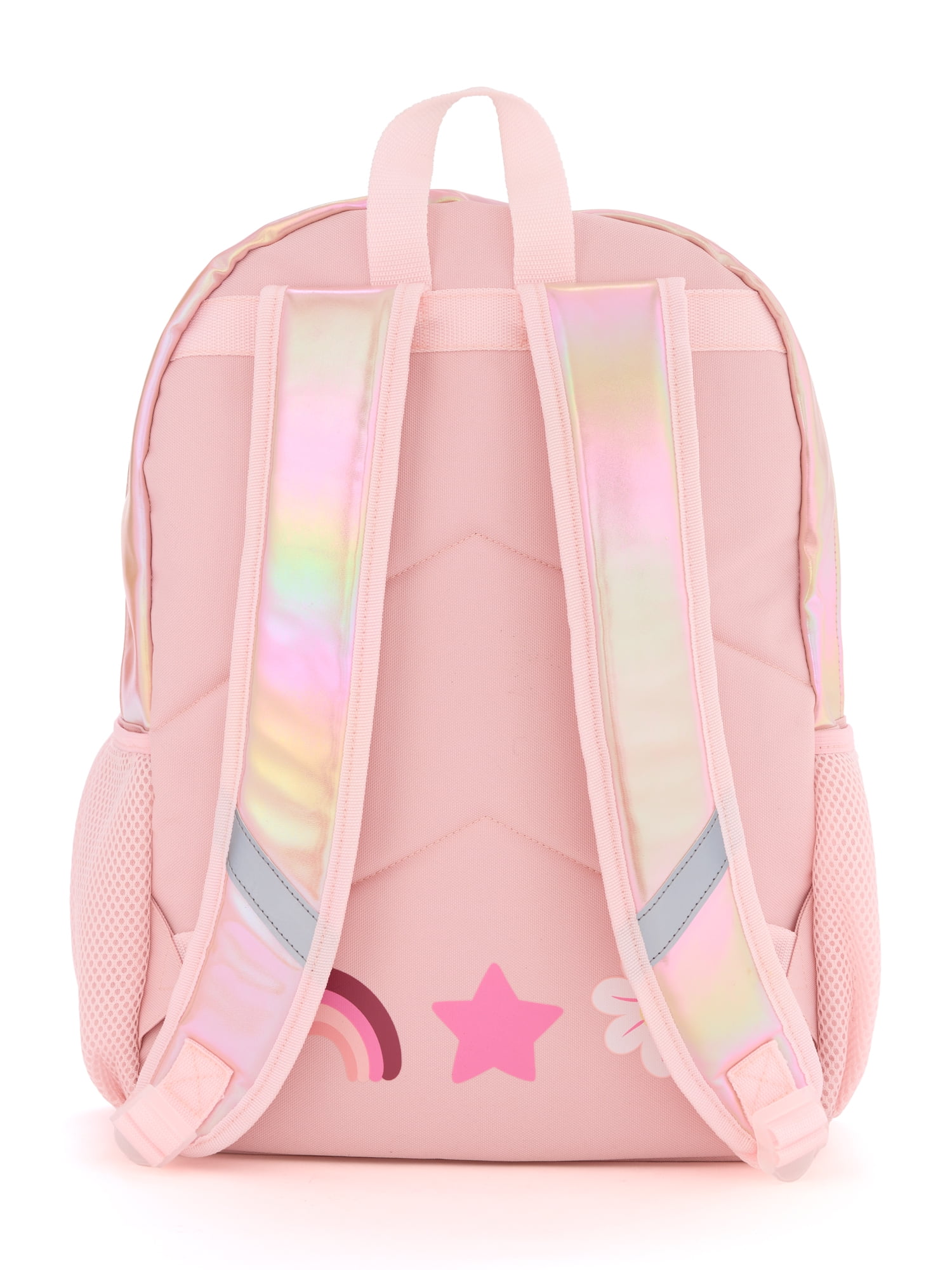 Schoolyard Vibes 17" Girls' Unicorn Backpack with Stationary Set, Pink