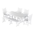 thumbnail image 1 of Ensemble Table à Manger et Chaises 6 Pcs avec Banc de Salle à Manger, 1 of 4