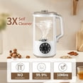 thumbnail image 4 of 10-in-1 Nut Milk Maker Machine with 12  Blades, Self-Cleaning Soy Milk Maker for Almond Oat & Plant-Based Drinks, 4 of 8