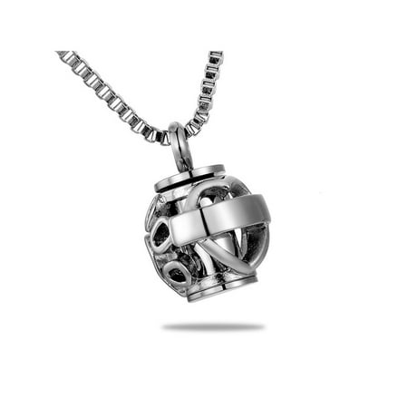 - Always in My Heart Silver Dog Paw Bead Cremation Jewelry Keepsake Urn Necklace