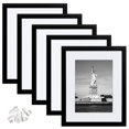 thumbnail image 1 of Marcos de Fotos 8x10 Pulgadas, 5 Piezas Marco Fotos de Boda de Paisaje Familiar de Retrato Personalizado Exhibici&oacute;n en la Pared de la Mesa para la Decoraci&oacute;n de la Galer&iacu, 1 of 8