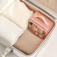 thumbnail image 2 of Makeup Bag Large Capacity Travel Toiletry Organizer with Mesh Window, Portable Cosmetic Pouch 9.45x5.12x5.12In for Women Travel, 2 of 5