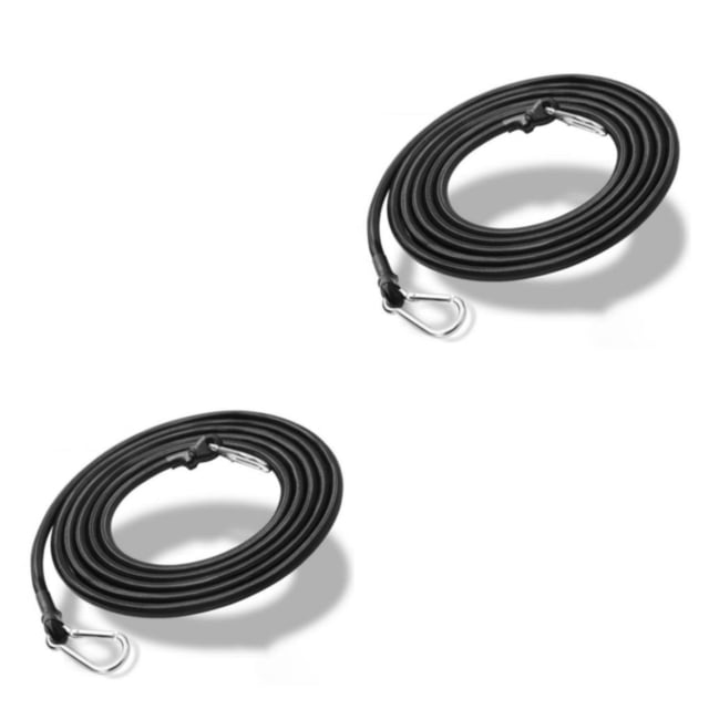 Justharion Black Heavy Duty Rope With Hooks - Strong And Durable Multiple Lengths Bungee Cords And Fixings black 3 m 2Set