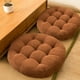 thumbnail image 5 of Cojín de Pana de Color Liso con Espuma Viscoelástica - Cojín de Asiento Grueso de 40X40 Cm para Sillas de Comedor, Cocina y Patio - Café, Rosa, Gris, Azul, 5 of 6
