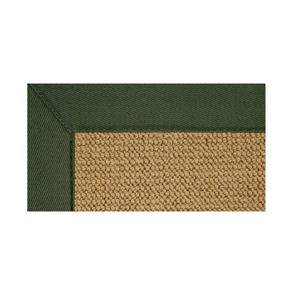 Bordered Rectangular Rug with Casual Design and Jute Backing