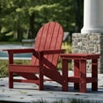 thumbnail image 3 of Wildridge Freedom Traditional Adirondack Chair, Cardinal Red - Outdoor Weather Resistant Poly Furniture for Patio, Porch, Deck, Pool, Garden, Backyard, 3 of 4