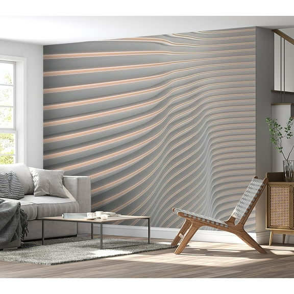 Tiptophomedecor Abstract Wallpaper Wall Mural - Cool Stripes