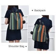thumbnail image 4 of FORMRS Women's Travel Backpack Purse Anti-Theft Hidden Pockets Casual Shoulder Bag, Navy Blue Stripes, 4 of 7