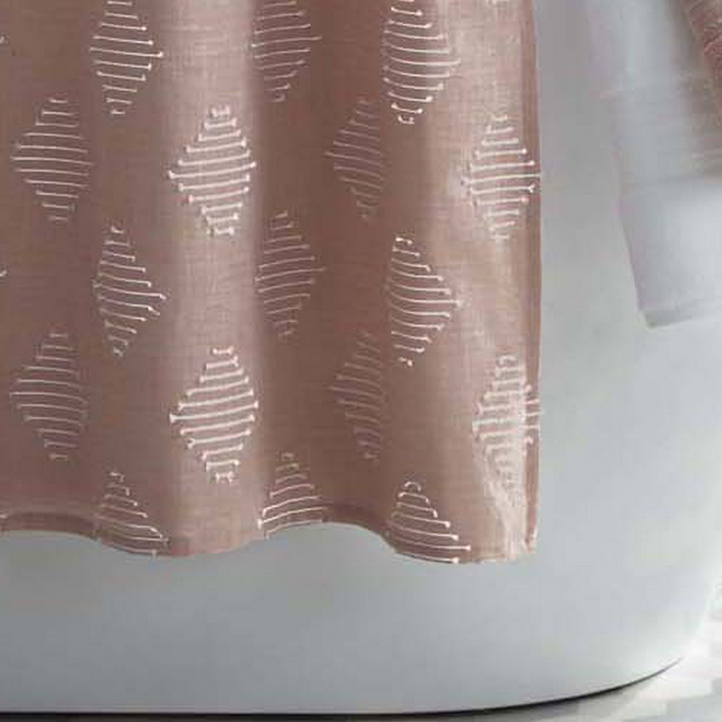 Better Homes & Gardens Myla Pink Diamonds Polyester Shower Curtain, 72" x 72"
