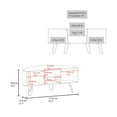 thumbnail image 4 of LiviNest 65 inch TV Stand for Small Spaces: Modern Entertainment Center with Scratch Resistant Surface & Mixed Storage Design - Compact Furniture for Apartments & Living Rooms with Hairpin Legs, 4 of 6