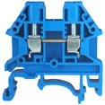 thumbnail image 1 of Dinkle Blue DK4N-BL Bloque de terminales de carril DIN tipo tornillo UL 600 V 30 A 10-22 AWG, paquete de 100, 1 of 1