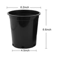 thumbnail image 4 of 6.2 in. x 6.7 in. Plant Pots Small Plastic Plants Nursery Pot/Pots Plant Container Seed Starting Pots Black (25-Pack), 4 of 4