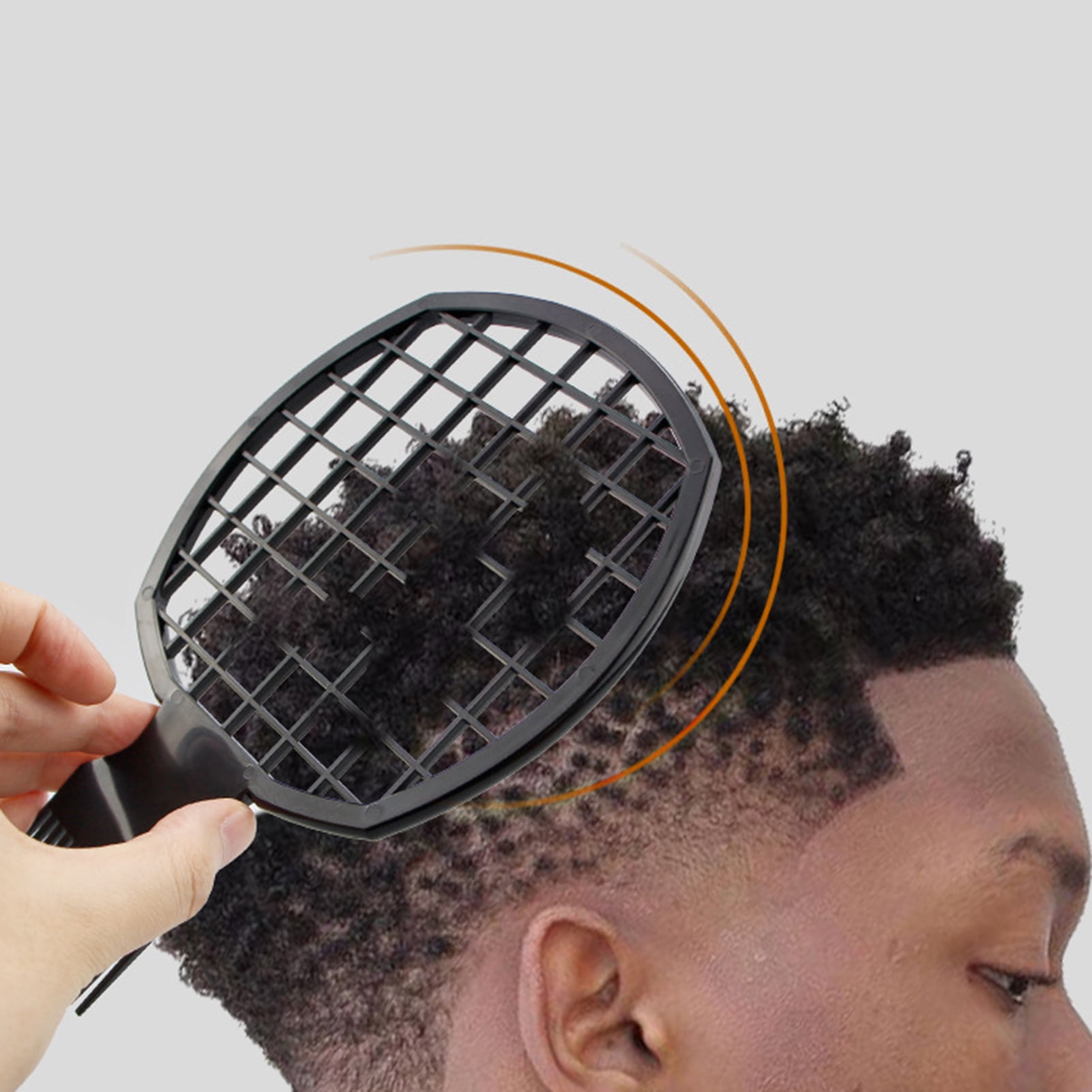FLW Afro Comb Practical Double Ended ABS Men Curly Hair Pick for Bathroom -  