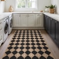 thumbnail image 4 of Dadasgk Checkered Easy Jute 3x5 Outdoor Patio Rug, Washable Non Slip Rugs for Entryway,Textured Diamond Indoor Outdoor Living Room Carpet, Farmhouse, 4 of 8
