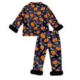 thumbnail image 5 of MEZZALL Kids Halloween Pajama Sets Girl Long Sleeve Lapel Button Shirts Blouse Tops With Pants 2 Piece Set Soft Comfortable Pjs, 5 of 5