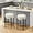 White, variant on WOLEGEDO Counter Height Bar Stools, Set of 2, 24" Modern Backless Bar Stools, Ideal for Kitchen Counter, Kitchen Island, Boucle Sherpa Padded Cover, with Round Soft Seat and Foot Rest Black