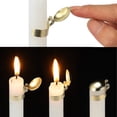 thumbnail image 4 of Self Extinguishing Candle Holder Safely Extinguish Candle Flame Wick Flame Automatic Extinguishing Candle Holder Gold, 4 of 11