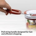 thumbnail image 3 of Valore Manual Food Processor Vegetable Chopper Large 1.2 L (5 Cup Capacity) - Easy to Clean Garlic Onion Cutter, Portable All Purpose Quick Chop Kitchen Essential - Heavy Duty Food Chopper, 3 of 6