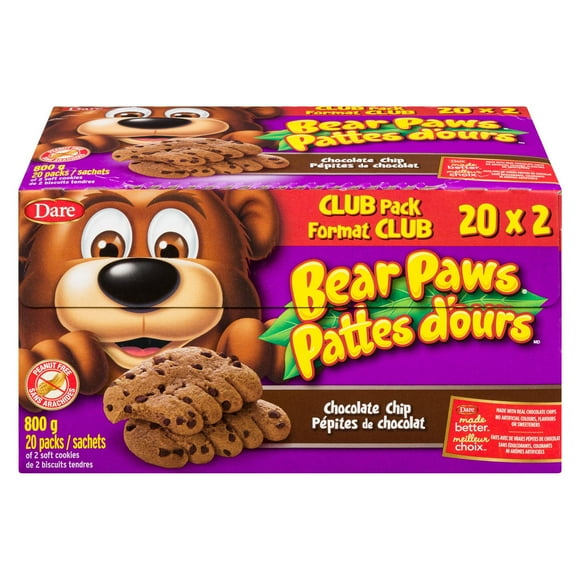 Bear Paws Chocolate Chip, Dare, 800 g